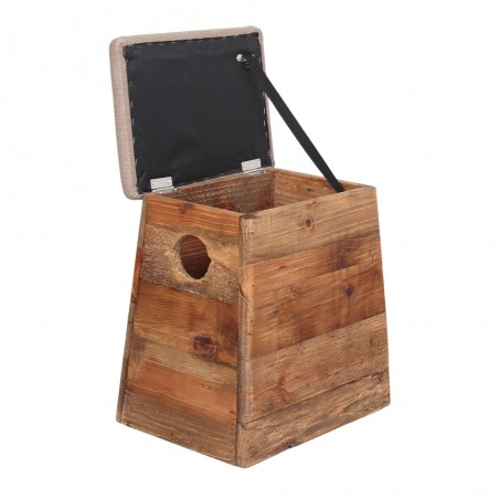 TABURETE DE MADERA LIVERPOOL