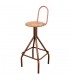 TABURETE ALTO METAL Y MADERA SINDEL