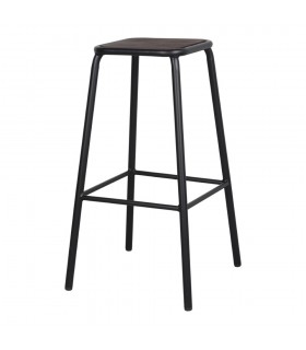 TABURETE ALTO DE METAL Y MADERA BAYAR