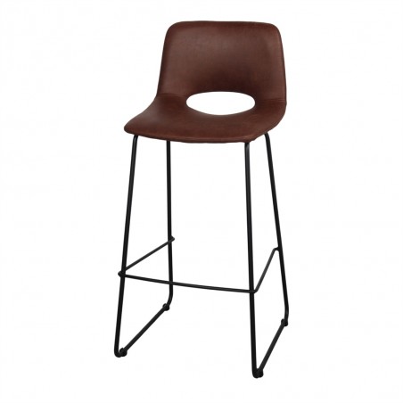 TABURETE DE PIEL MULER