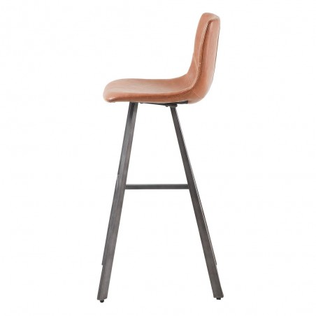 TABURETE ALTO DE PIEL TRAC