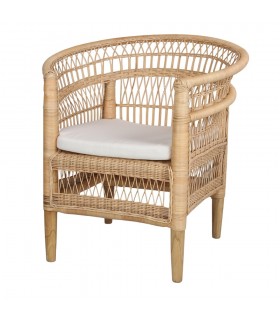 SILLÓN DE RATTÁN NATURAL MALAWI