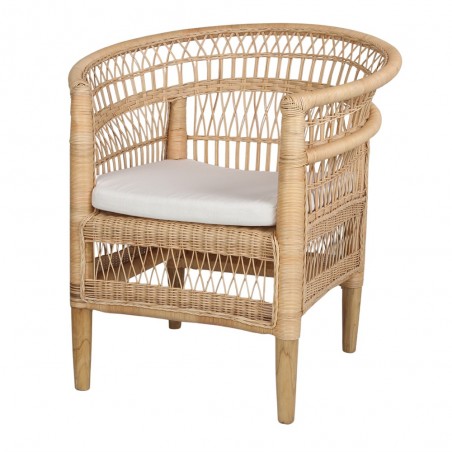 SILLÓN DE RATTÁN NATURAL MALAWI