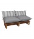 BANCO LOUNGE DE MADERA CON COJINES MONDELO