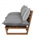 BANCO LOUNGE DE MADERA CON COJINES MONDELO