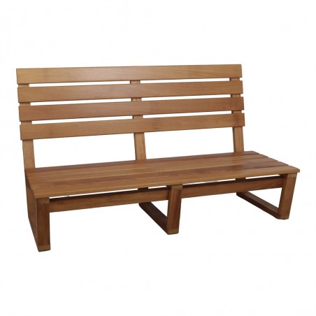 BANCO DE MADERA CON COJINES WISCONSIN