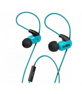 Auriculares deportivos SBS Runway Ghost con manos libres Azul