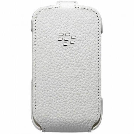 Funda flip de piel Blackberry ACC-46594 blanca