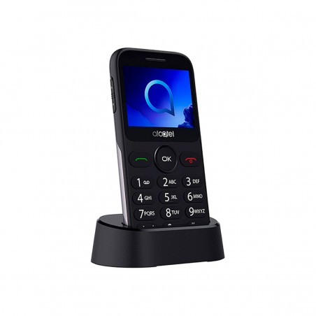 Alcatel 2019G (Iberia) Plata Metálico (Black-Metallic Silver)