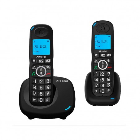 Teléfono inalámbrico DECT Alcatel XL535 Duo Negro