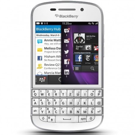 Blackberry Q10 QWERTZ blanco libre