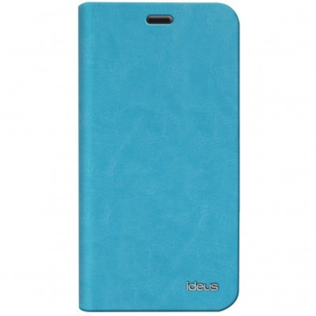 Funda de piel tipo libro CABQE5LEABOTQ para BQ Aquaris E5 turquesa