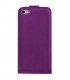 Funda de piel lila para Apple iPhone 4S