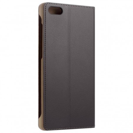 Funda piel tipo libro original para Huawei P8 Lite Marrón