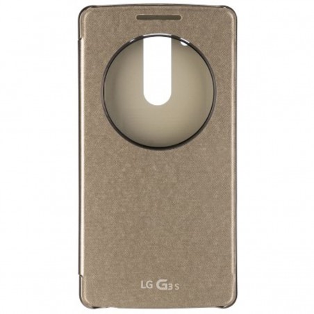 Funda inteligente CCF-490GAGEUGD para el LG G3S de color dorado