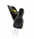 Cargador de coche SBS con salida USB 2.1A y tipo C 3.1A Negro