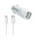 Cargador de Coche Universal USB tipo C 2100 mAh Blanco