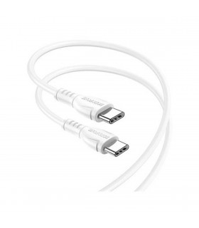 Cable de datos BX51 (USB-C / USB-C 10 2,44 60W) Blanco (White)