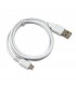 Cable datos Micro USB Blanco Universal