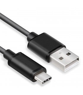 Cable de datos USB tipo C negro