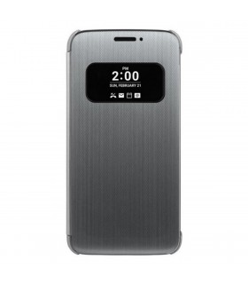 Funda con ventana para LG G5 y G5 SE Gris plata