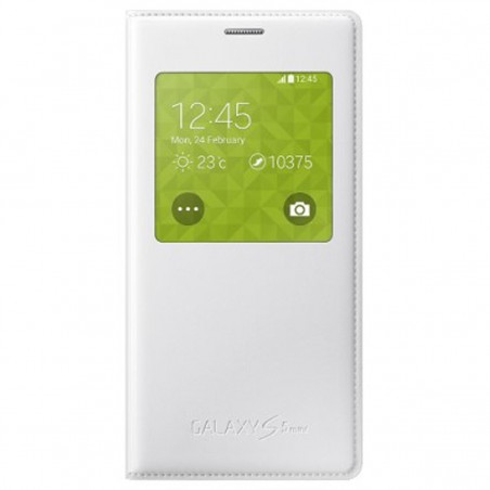 Funda Samsung S View blanca para Galaxy S5 Mini EF-CG800BHEGWW