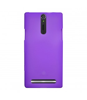 Funda ideus de TPU violeta para Sony Xperia S