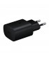 Cargador de red compatible Samsung Carga Rápida 25W USB-C (EP-TA800EBE + EPDG977BBE 2A) Negro