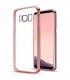 Carcasa Samsung Galaxy S8 Transparente con marco rosa