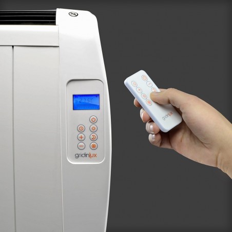 Homely Atmosphere 900W. Emisor Térmico, Radiador Eléctrico, 6 Elementos, 3 Modos, Mando de Control, Temporizador, Pantalla LED