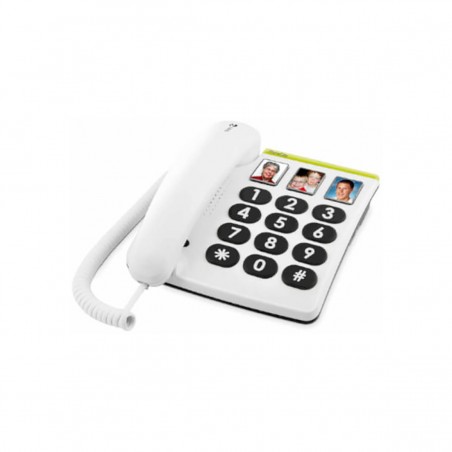 Doro PhoneEasy 331PH Teléfono Fijo Teclas Grandes y 3 Fotos