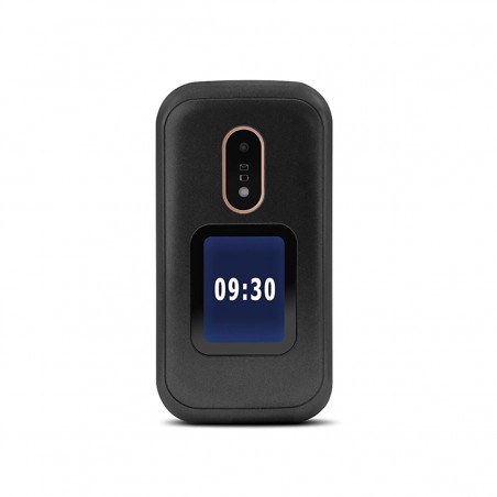 Doro 6060 Teléfono Móvil con Tapa Dual SIM Negro