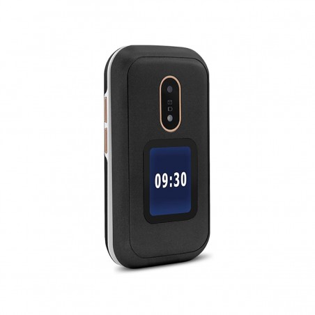 Doro 6060 Teléfono Móvil con Tapa Dual SIM Negro