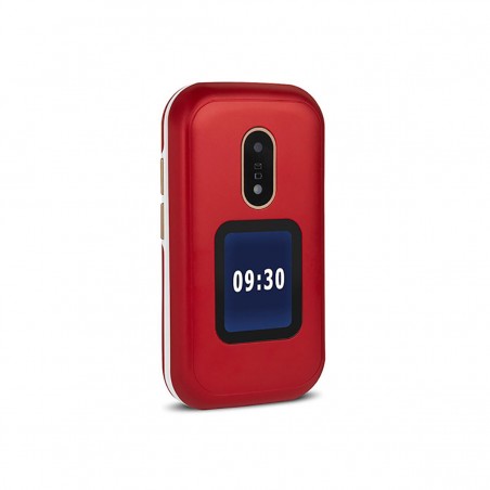 Doro 6060 Teléfono Móvil con Tapa Dual SIM Rojo