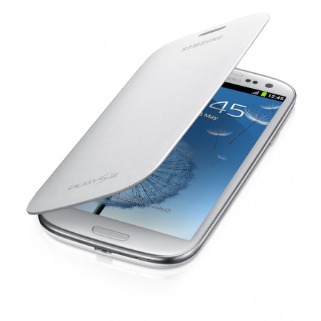 Funda flip Samsung EFC-1G6FW blanca para i9300