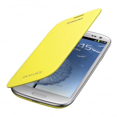 Funda flip Samsung EFC-1G6FY amarillo para i9300