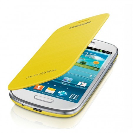 Funda Samsung flip EFC-1M7FY amarillo para Galaxy S3 Mini