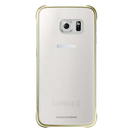 Funda para Samsung Galaxy S6 trasparente/oro EF-QG920BFE