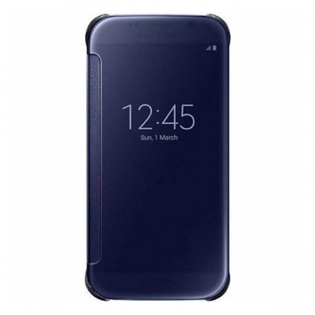 Funda Samsung Clear View Cover Negra para Galaxy S6 EF-ZG920BBE