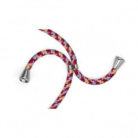 Funda Móvil Colgante para Huawei P Smart Cuerda Rojo Burdeos y Azul