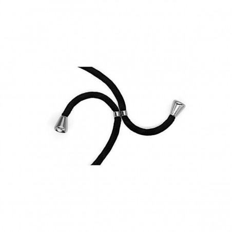 Funda colgante Transparente con cuerda para Samsung Galaxy A32 4G/5G negro