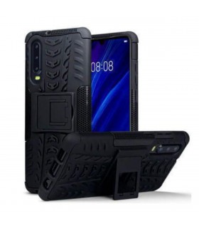Funda rugerizada para Huawei P30 en color negro