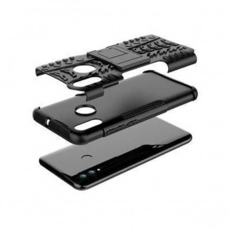 Funda Rugerizada negra para Samsung Galaxy A20e