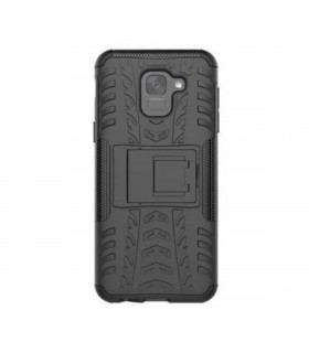 Funda rugerizada negra para Samsung Galaxy J6
