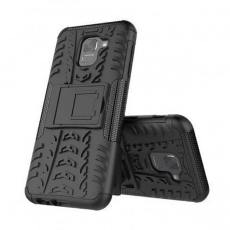 Funda rugerizada negra para Samsung Galaxy J6