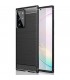 Funda Samsung Galaxy Note 20 Ultra con inserciones símil a fibra de carbono Negro