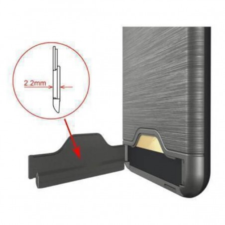 Carcasa con tarjetero y soporte plata para iPhone 7 Plus / 8 Plus