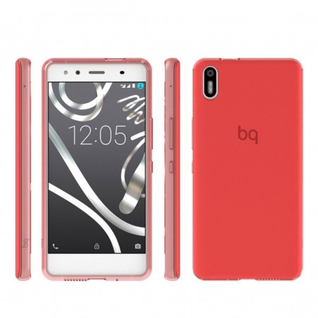 Funda Gummy para BQ Aquaris X5 Rojo