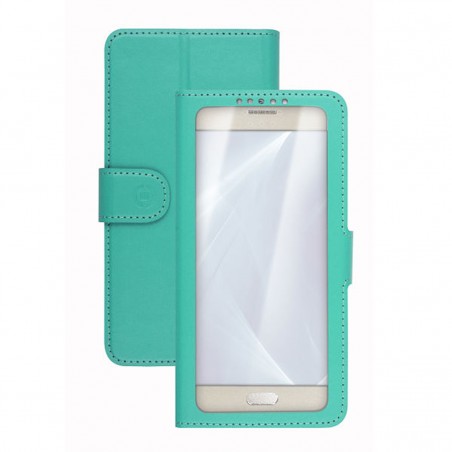 Funda Celly XXL con ventana verde para móviles de 5,7"