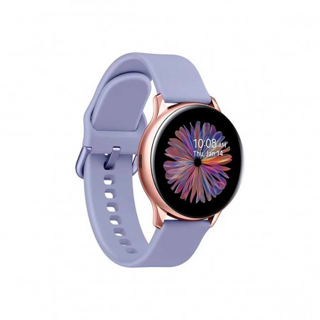 Samsung Galaxy Watch Active 2 40mm Aluminio Rosa Gold (Pink Gold) y correa deportiva Violeta R830